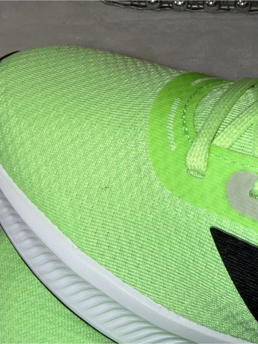 Adidas Neon Green, Black, White Men- 11.5 or women’s 13 - Athletic RunFalcon 3.0